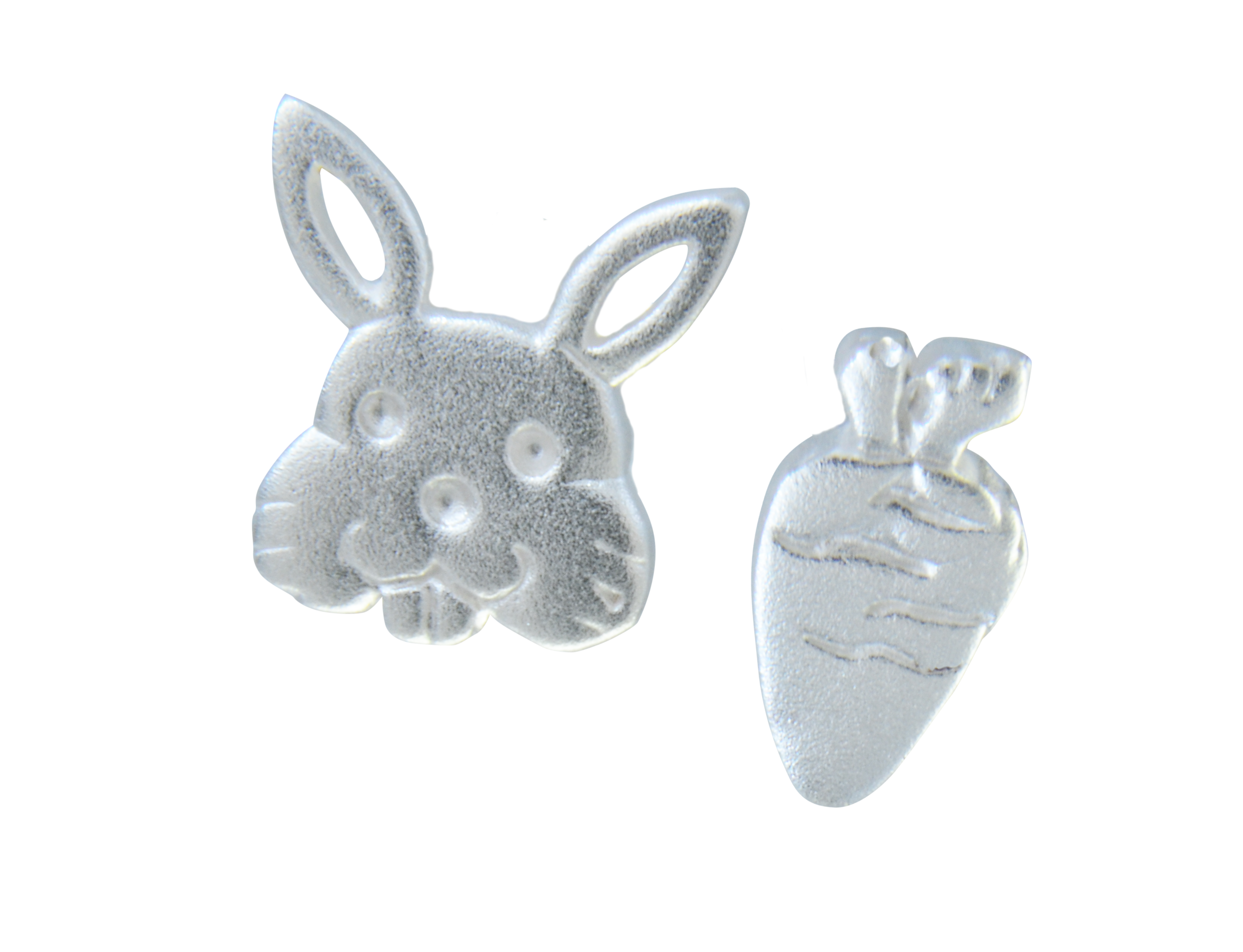 Ohrstecker Hase mit Möhre 925 Silber
