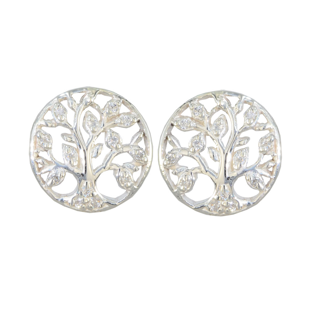 Ohrstecker Tree of Life CCZs 925 Silber Ohrstecker Tree of Life CCZs 925 Silber