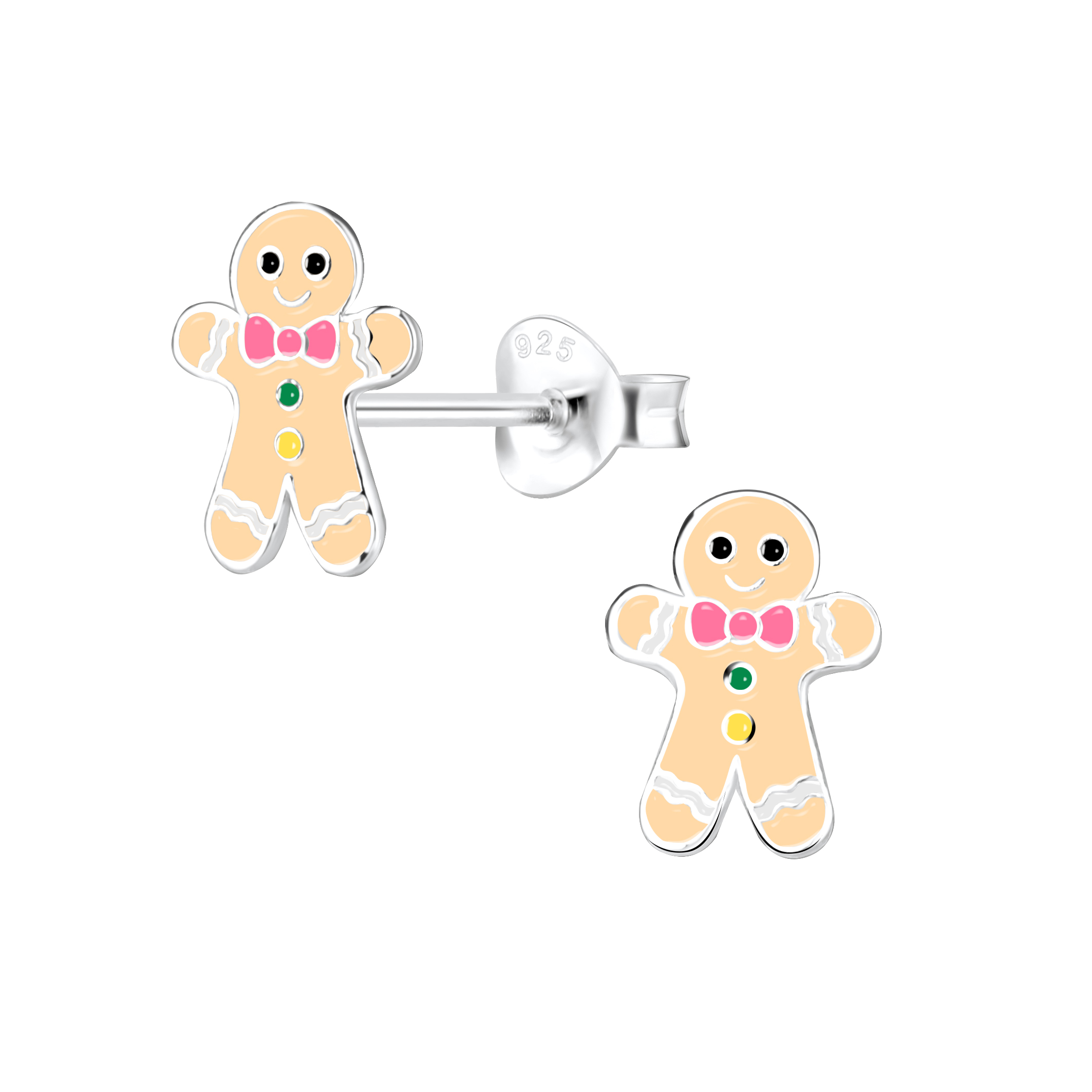 Ohrstecker Lebkuchen Mann 925 Silber