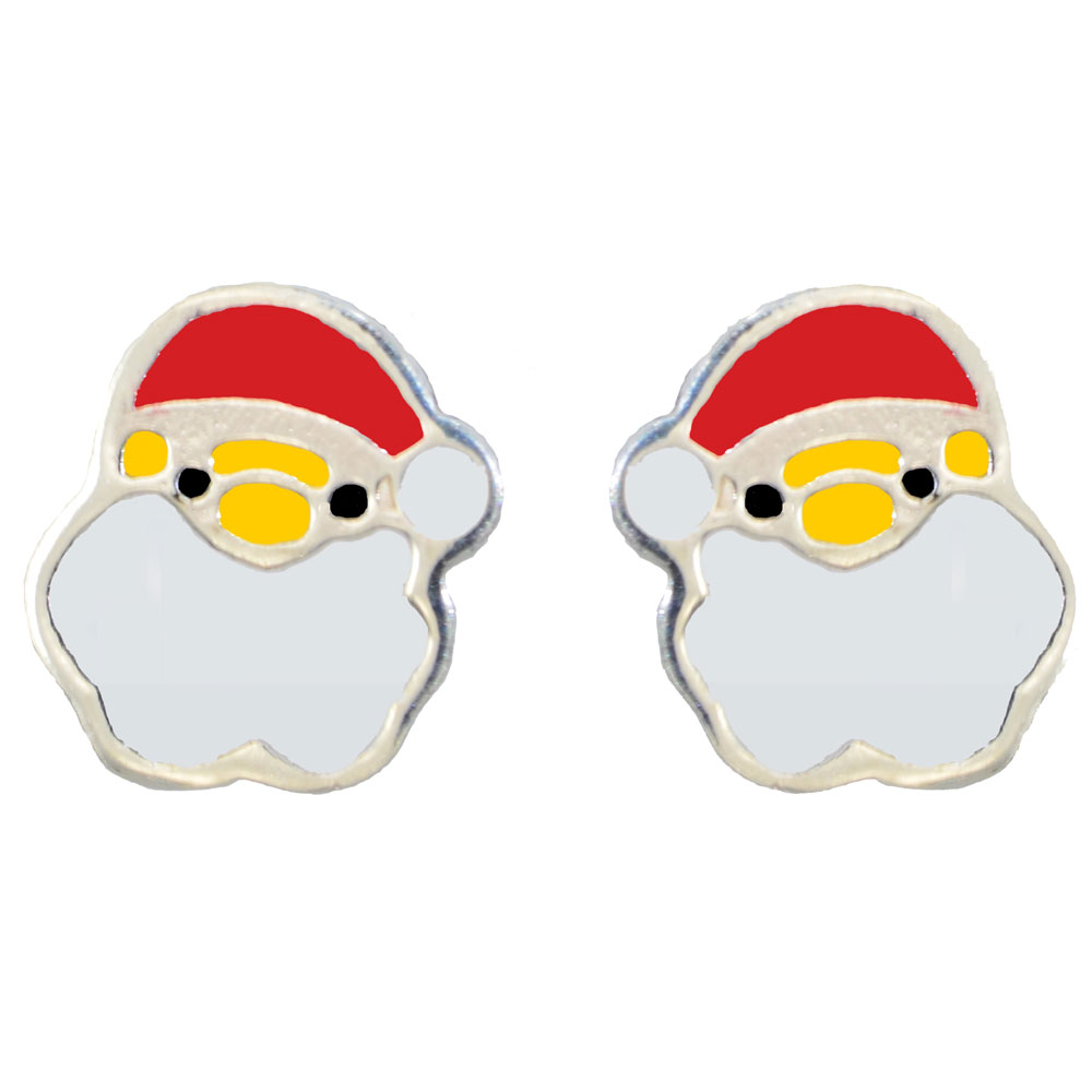 ohrstecker-weihnachtsmanngesicht-925-silber-14413-1950 Ohrstecker Weihnachtsmanngesicht 925 Silber