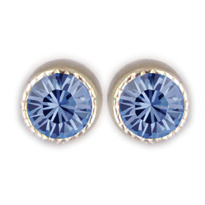 Ohrstecker Kristall 3mm in Denim Blue