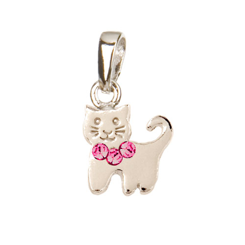 katzchen-anhanger-mit-rosa-kristallen-925-silber-14646-4242 Kätzchen Anhänger mit rosa Kristallen 925 Silber