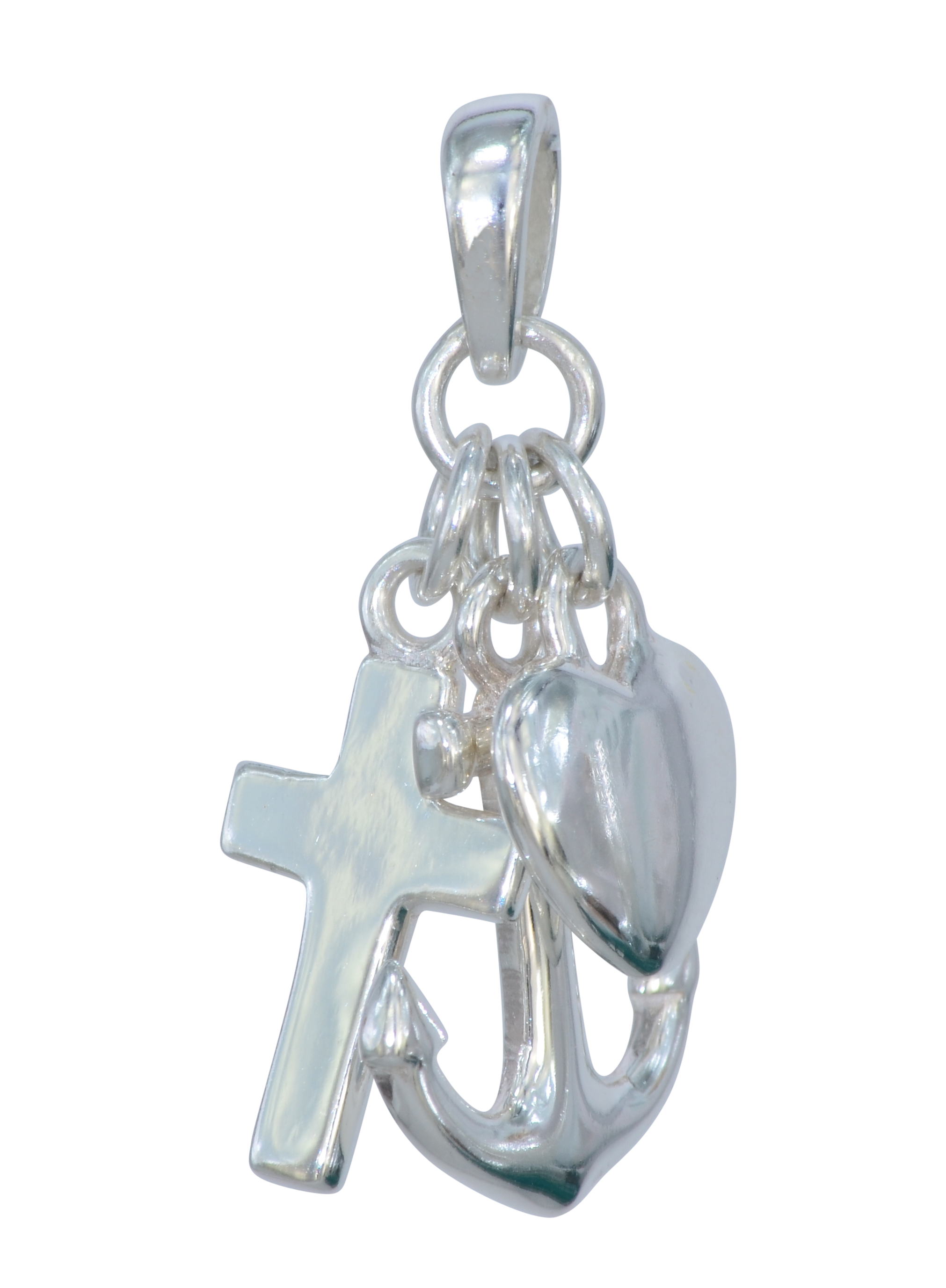 Anhänger Liebe-Glaube-Hoffnung 925 Silber e-coated Anhänger Liebe-Glaube-Hoffnung 925 Silber e-coated