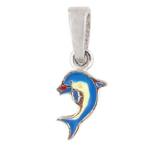 anhanger-delphin-blau-925-silber-e-coated-14538-4206 Anhänger Delphin blau 925 Silber e-coated