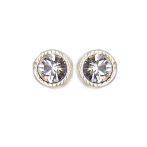 Ohrstecker Kristall 3mm in Crystal Ohrstecker Kristall 3mm in Crystal