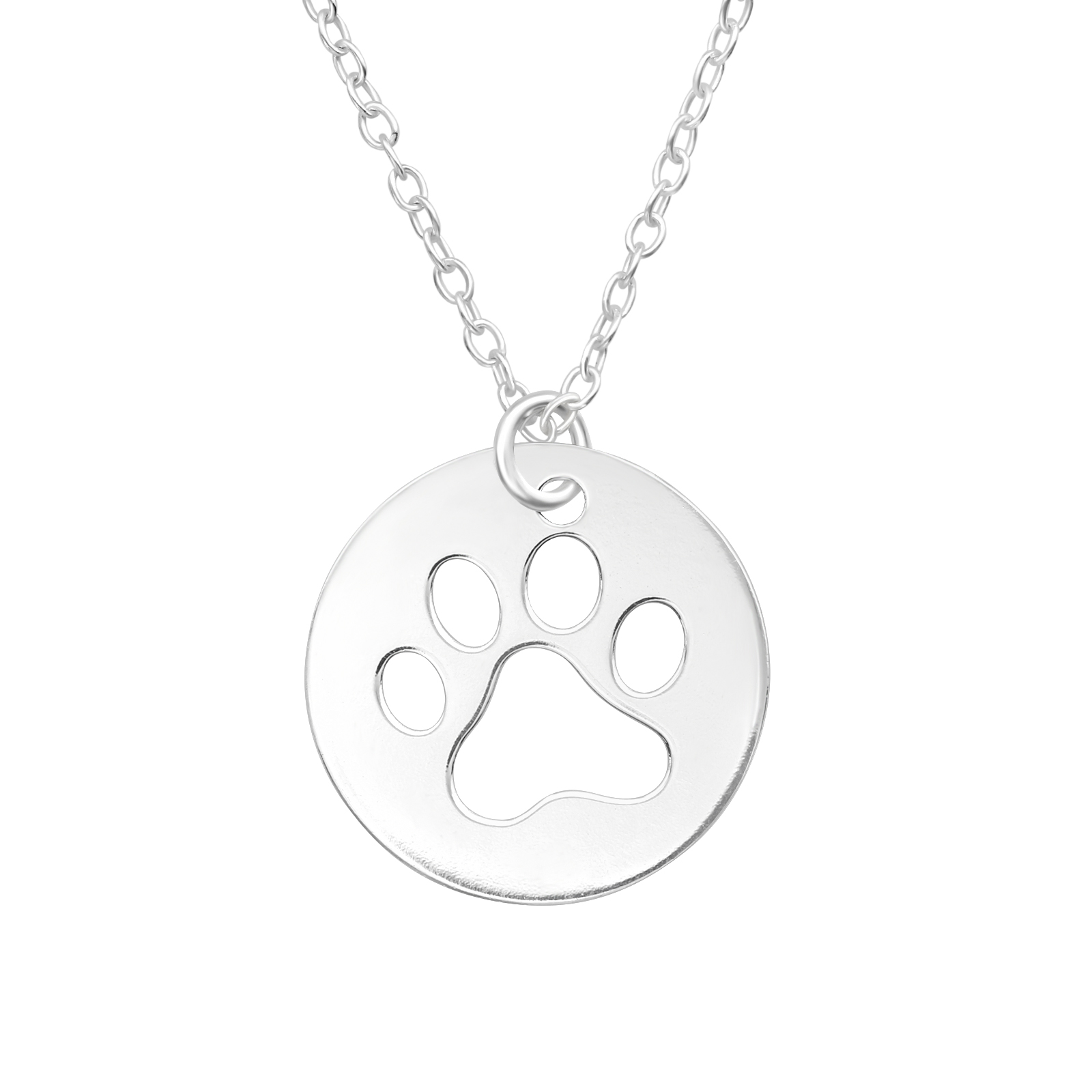 Kette cutout Tatze 45 cm 925 Silber Kette cutout Tatze 45 cm 925 Silber