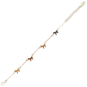 Armband mit kleinen Pferden 925 Silber