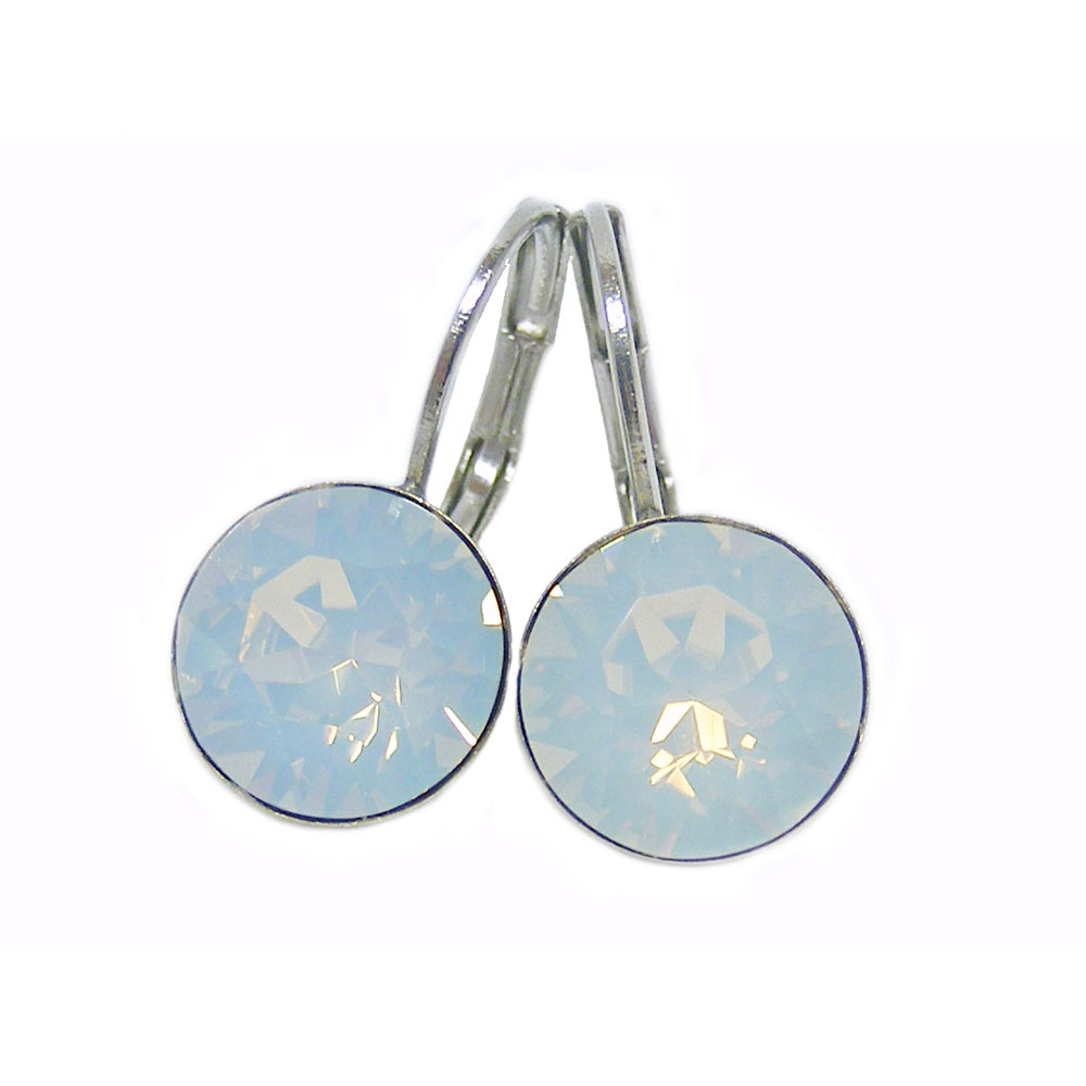 Ohrhänger Kristall 8 mm in White Opal Ohrhänger Kristall 8 mm in White Opal