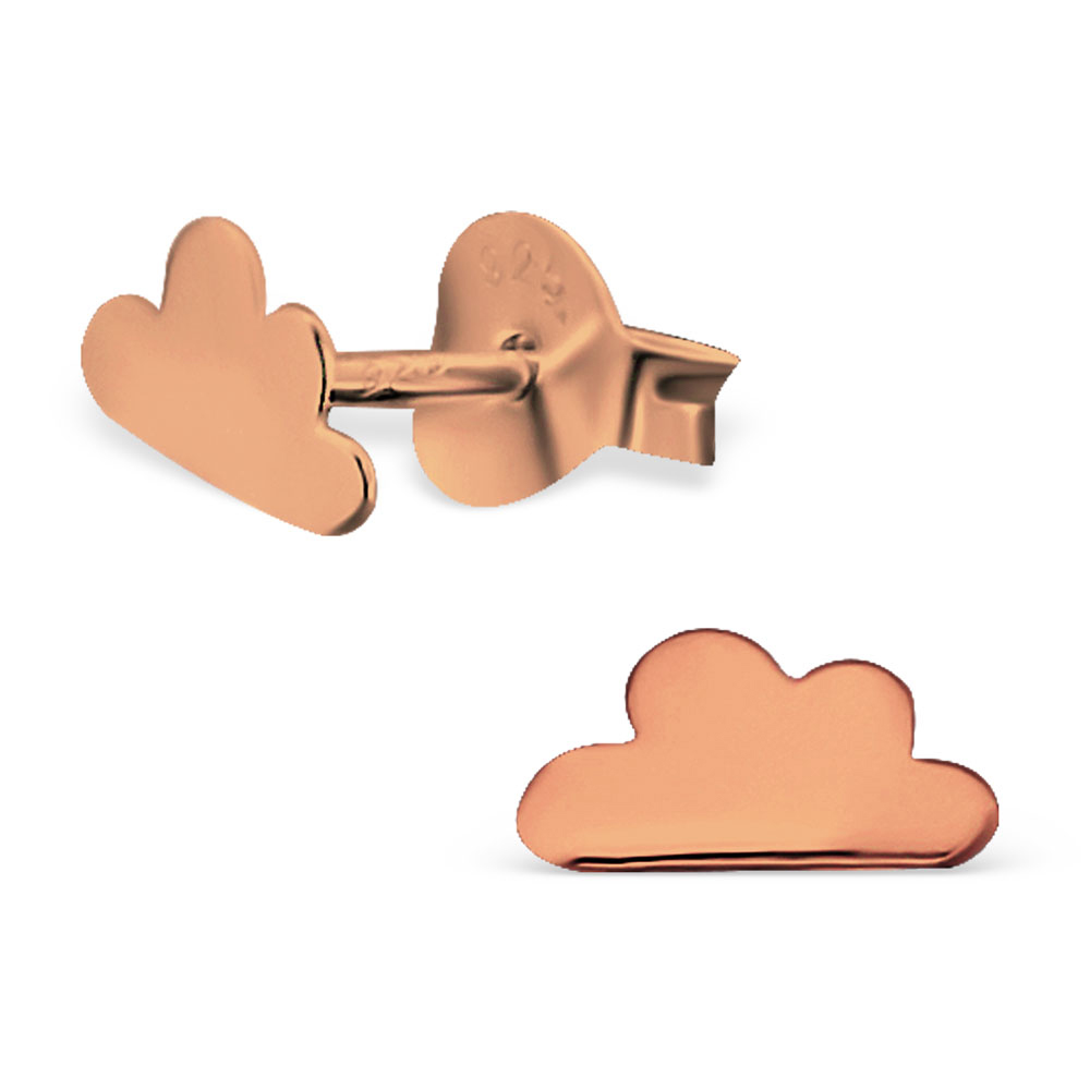 Ohrstecker Wolke 925 Silber rosévergoldet Ohrstecker Wolke 925 Silber rosévergoldet