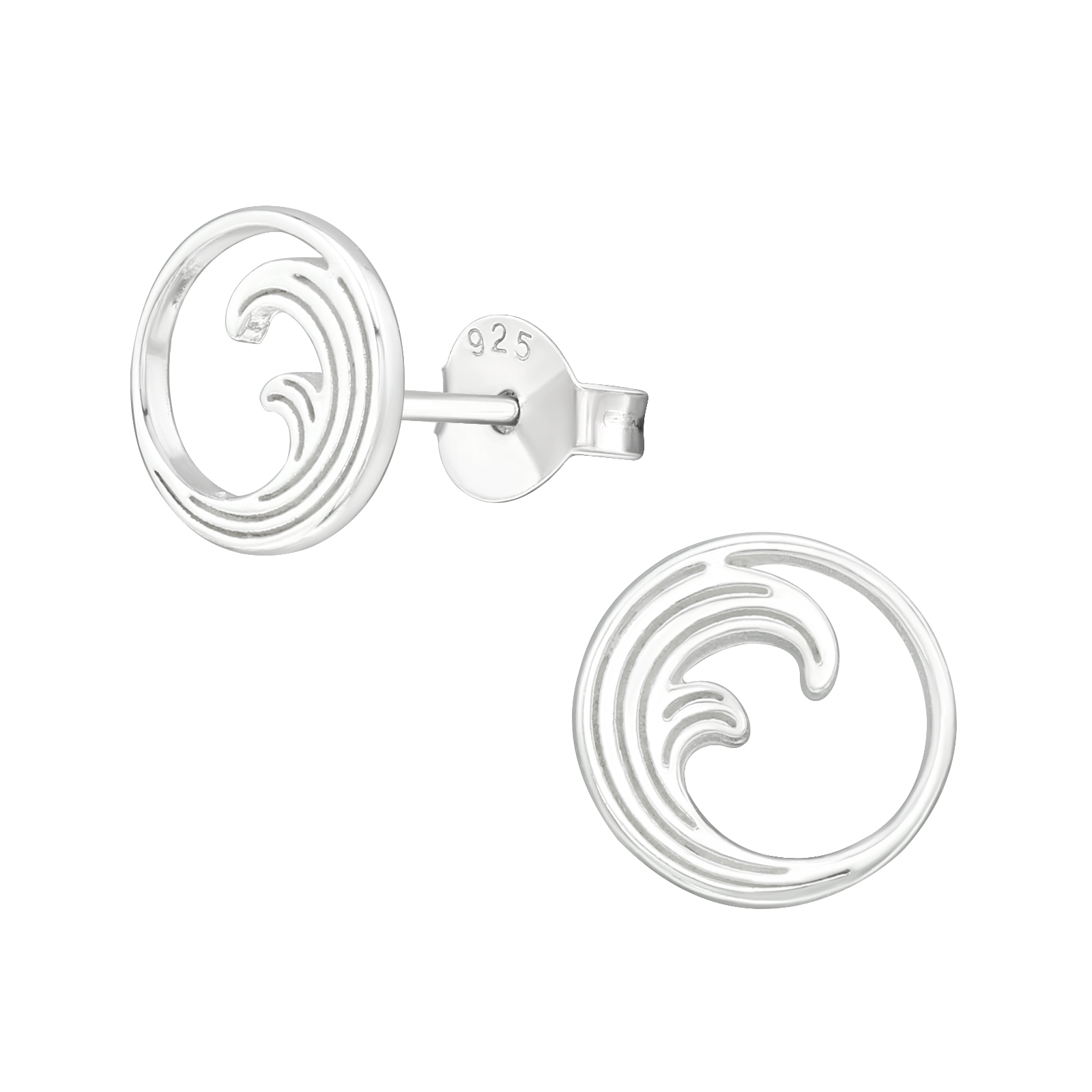 ES-JB13624-39978 Ohrstecker Welle 925 Silber