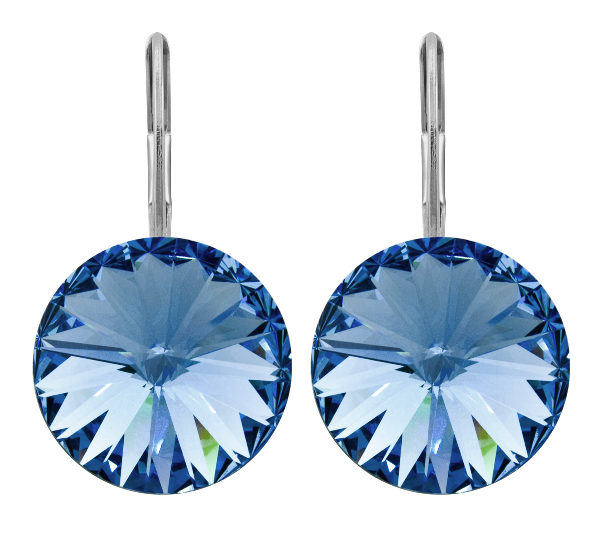 Ohrhänger Kristall 12 mm in Light Sapphire