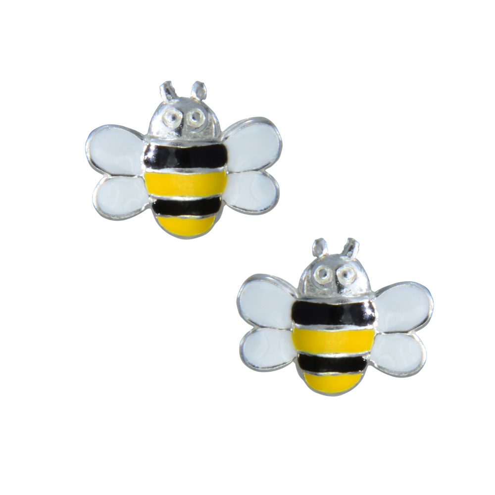 ohrstecker-flotte-biene-925-silber-e-coated-14322-19291 Ohrstecker flotte Biene 925 Silber e-coated