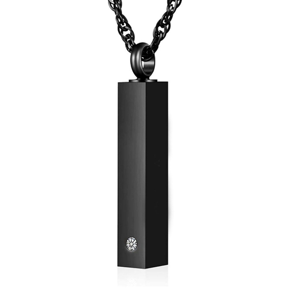 Memorial Anhänger  CUBE BLACK STEIN 6 x 30 mm Memorial Anhänger  CUBE BLACK STEIN 6 x 30 mm