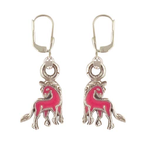 Ohrhänger Einhorn rosa 925 Silber Ohrhänger Einhorn rosa 925 Silber