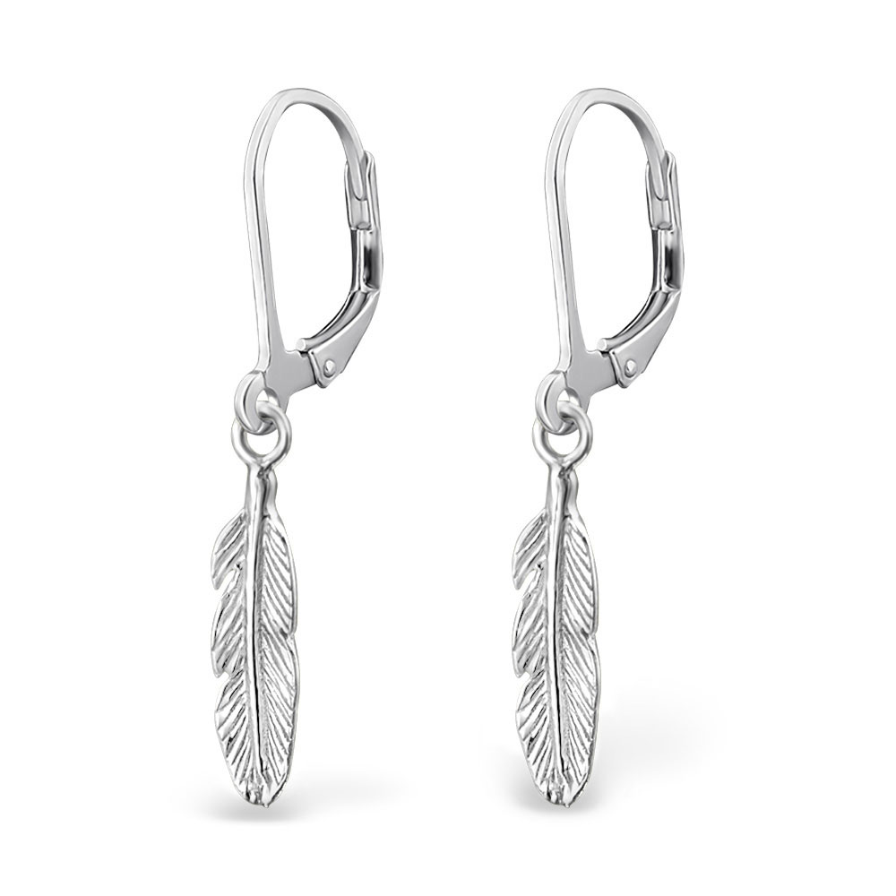 Ohrhänger Feder 925 SilberSilber Ohrhänger Feder 925 SilberSilber