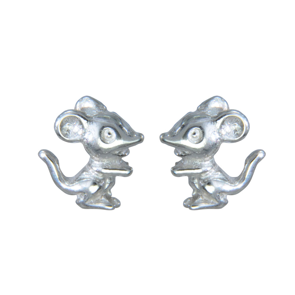 Ohrstecker süße Maus 925 Silber Ohrstecker süße Maus 925 Silber