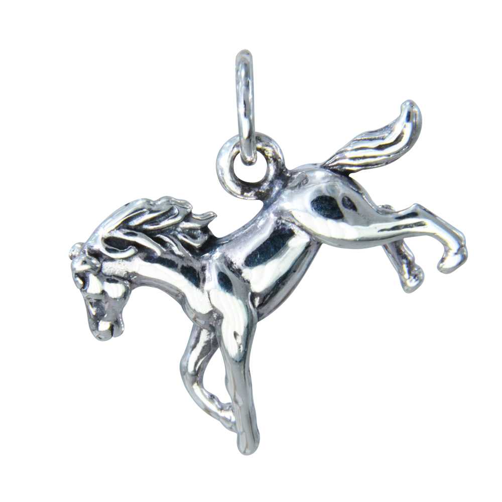Anhänger Pferd mit Mähne 925 Silber