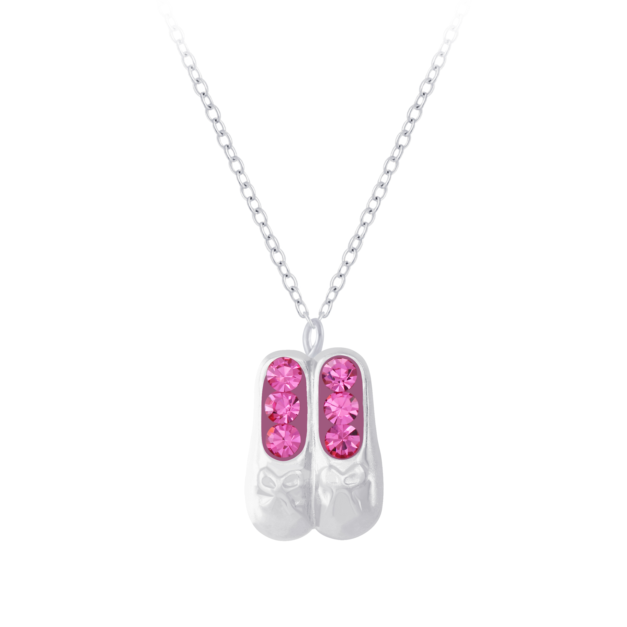 Kette rosa Ballett Schuhe 925 Silber