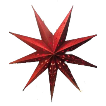 Weihnachtsstern „Weihnachtszeit“ – Rot , glitzernd