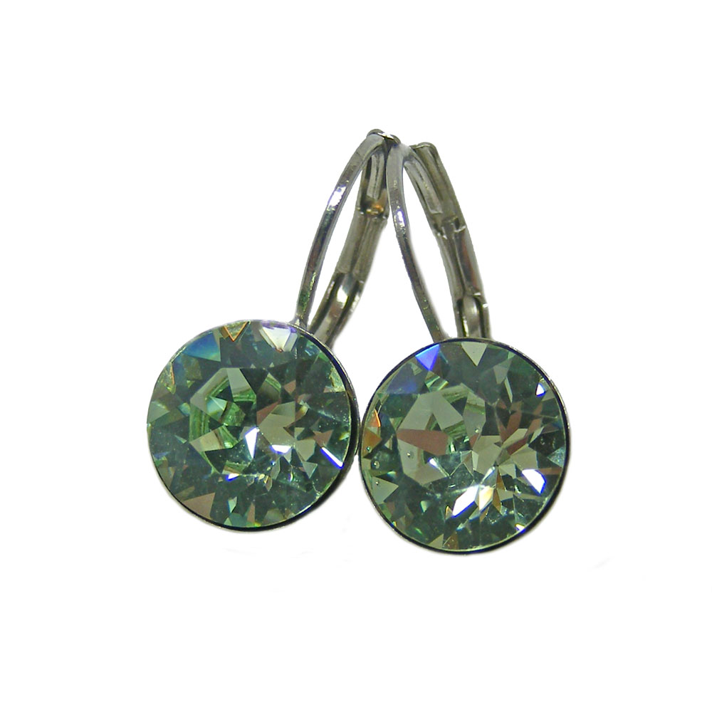 Ohrhänger Kristall 8 mm in Chrysolite
