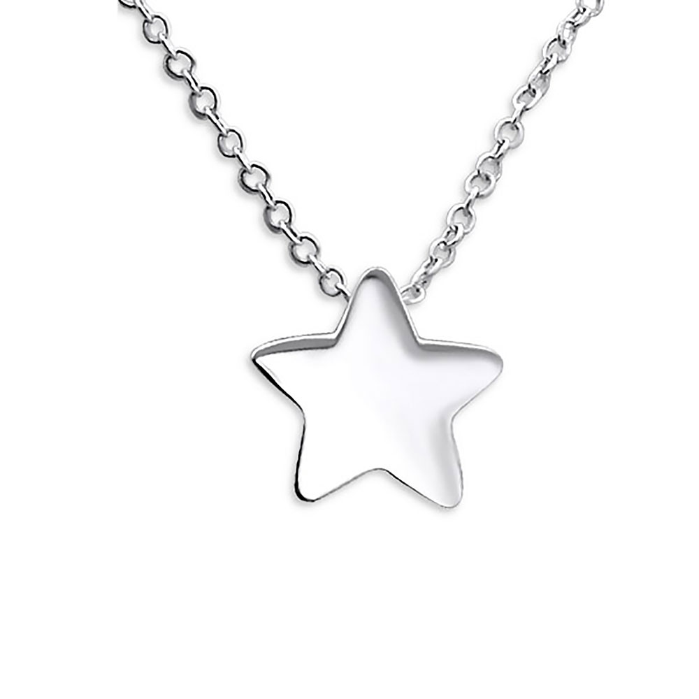 Kette silberner Stern 45 cm 925 Silber