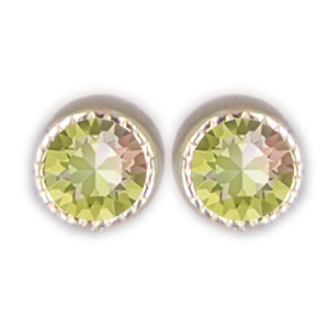 Ohrstecker Kristall 3mm in Luminous Green