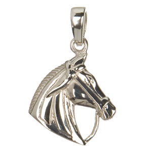 Pferdekopf Anhänger 925 Silber
