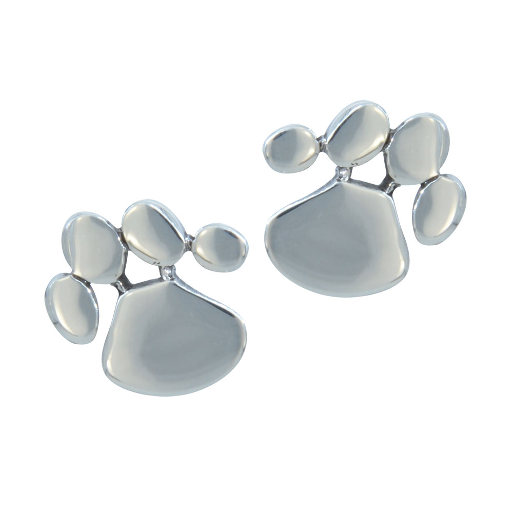 Ohrstecker 925 Silber Hundetatze