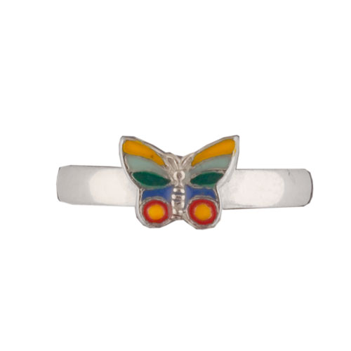 Ring bunter Schmetterling 925 Silber Ring bunter Schmetterling 925 Silber