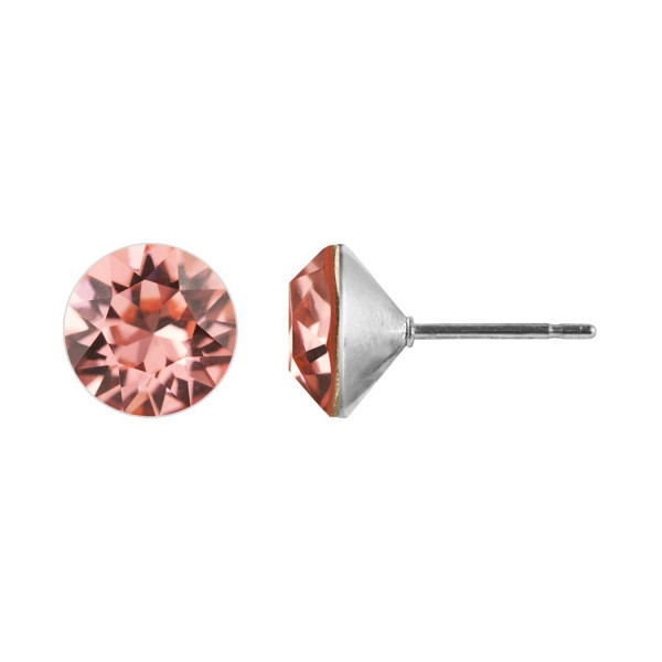 Ohrstecker Kristall 6mm in Rose Peach