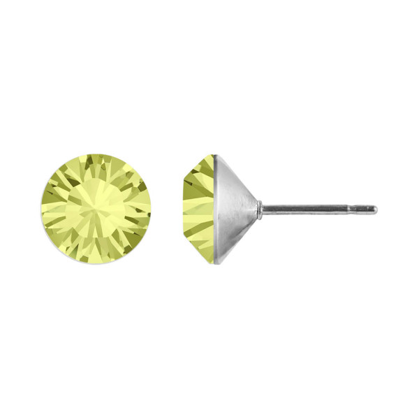 Ohrstecker Kristall 6mm in Jonquil