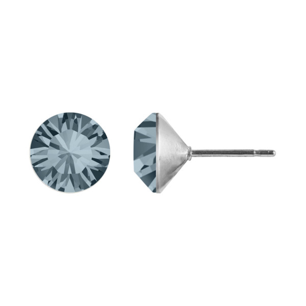 Ohrstecker Kristall 6mm in Indian Sapphire