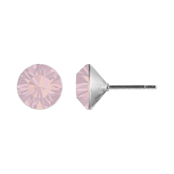 Ohrstecker Kristall 6mm in Rose Water Opal