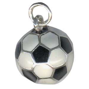 Fußball Anhänger 925 Silber