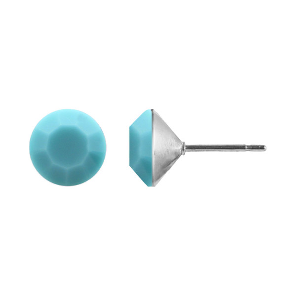 Ohrstecker Kristall 6mm in Turquoise