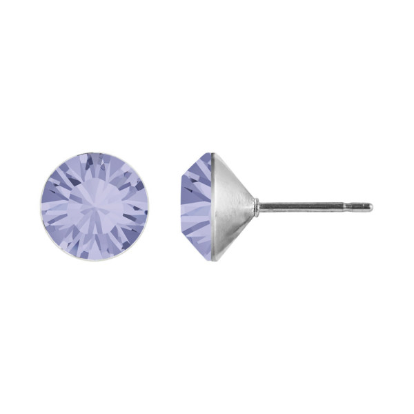 Ohrstecker Kristall 6mm in Provence Lavender