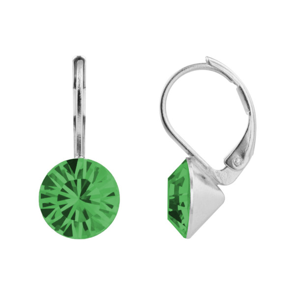 Ohrhänger Kristall 8 mm in Emerald