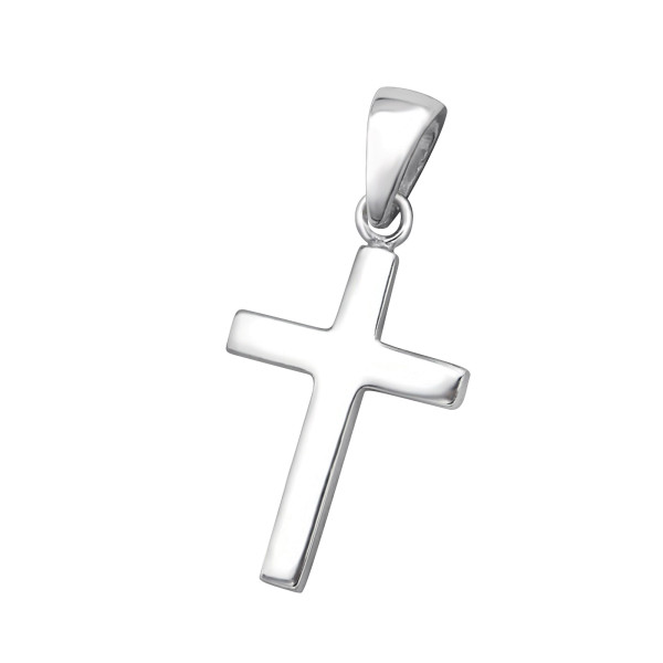 Anhänger Kreuz schlicht 925 Silber