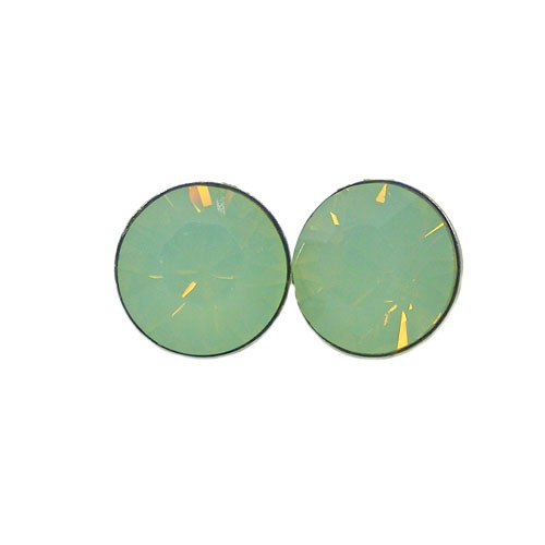 Ohrstecker Kristall 6mm in Chrysolite Opal