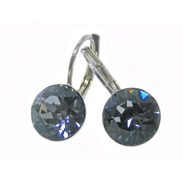Ohrhänger Kristall 8 mm in Silver Night