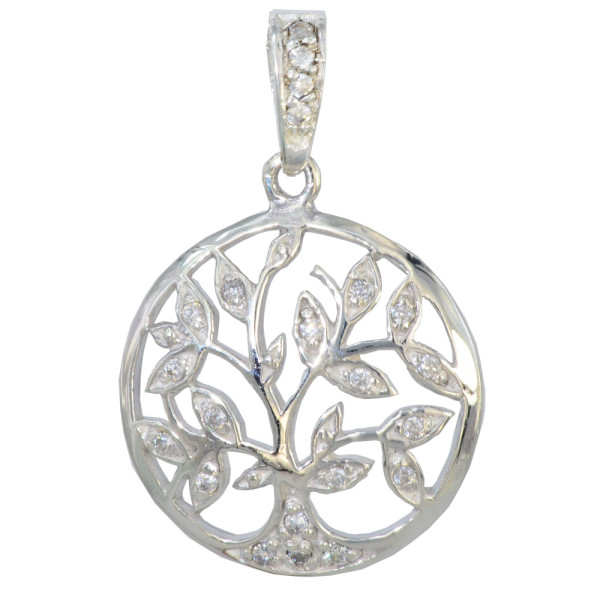 Anhänger Tree of Life CCZ 25 mm 925 Silber