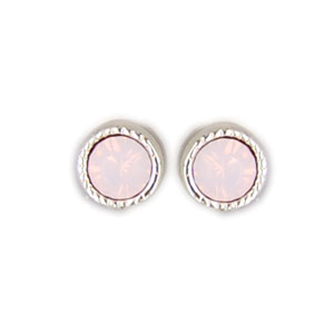 Ohrstecker Kristall 3mm in Rose Water Opal