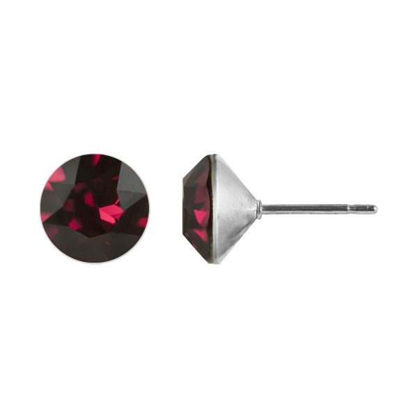 Ohrstecker Kristall 6mm in Ruby