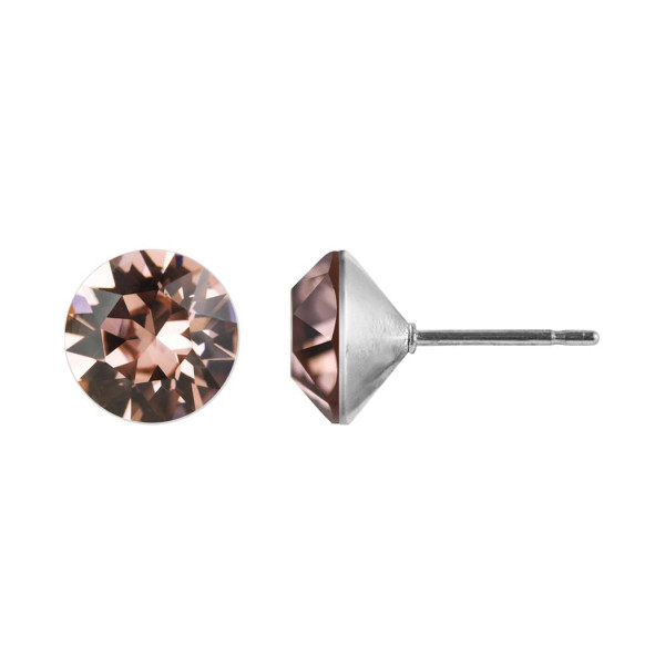 Ohrstecker Kristall 6mm in Blush Rose