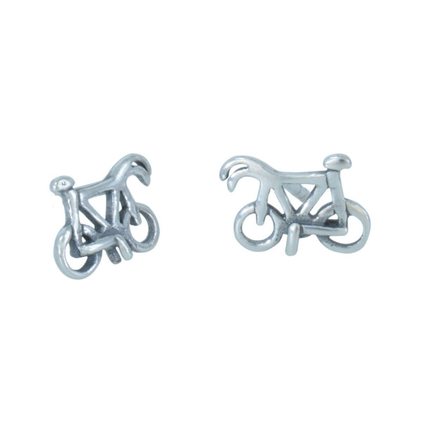 Ohrstecker 925 Silber Rennrad