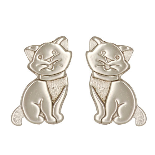 Ohrstecker Kätzchen 925 Silber