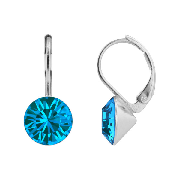 Ohrhänger Kristall 8 mm in Indicolite