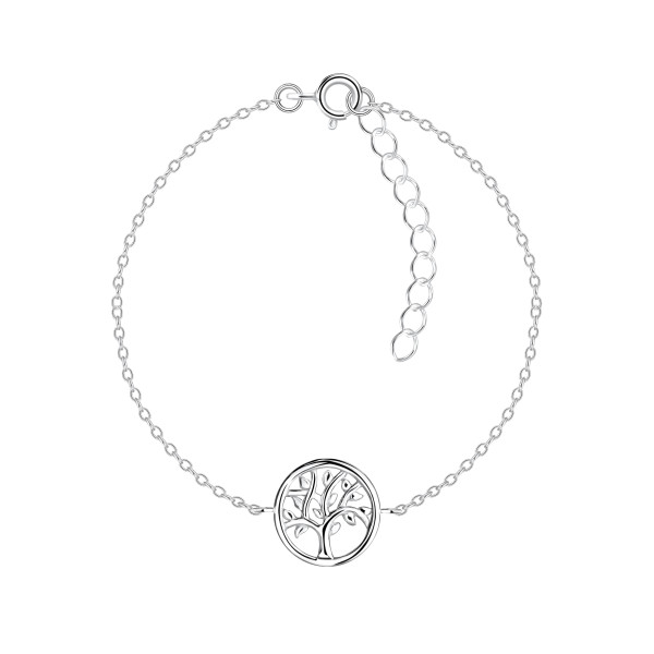 Armband Tree of life 925 Silber e-coated