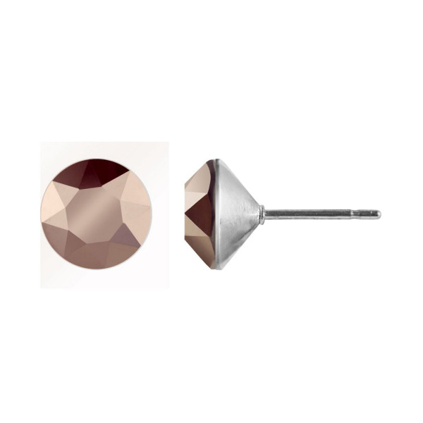 Ohrstecker Kristall 6mm in Rose Gold