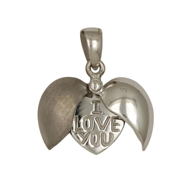 Herz Anhänger "I love you" 925 Silber